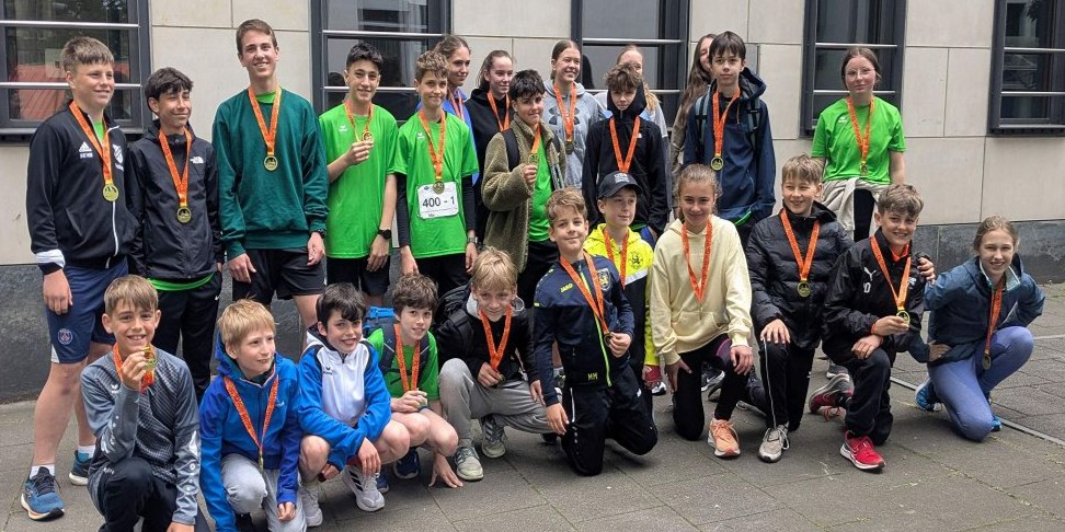 Der Schülerstaffellauf beim Gutenberg-Marathon 2025